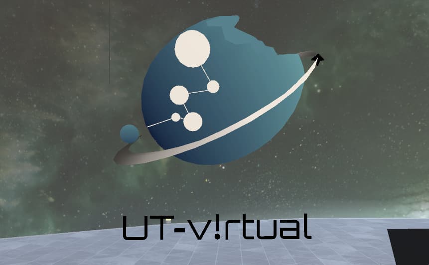 UT-virtualの立体ロゴ